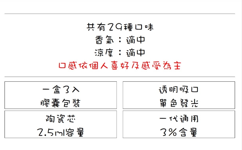 哩亞 ILIA 煙彈 通用1代 一盒3颗 - 图片 2