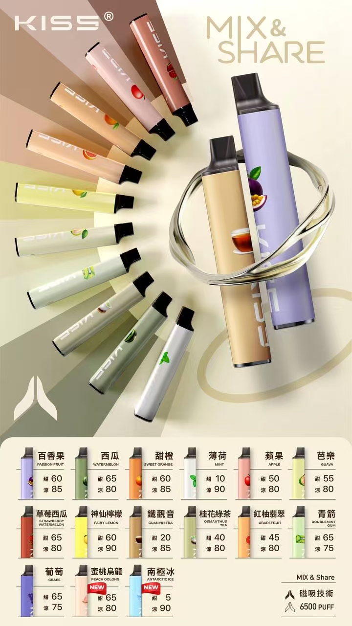 KISS拋棄式-KISS拋棄式電子煙-可磁吸組合口味-6500口 - 图片 2