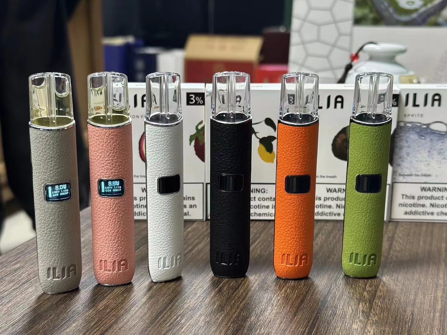 ILIA一代主機｜革調布紋煙桿650mAh 通用1代煙彈 - 图片 3